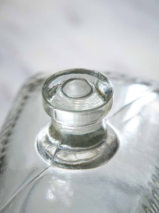 Fluted Glass Butter Dish