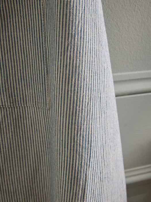 Classic Cotton Apron - Blue Stripe