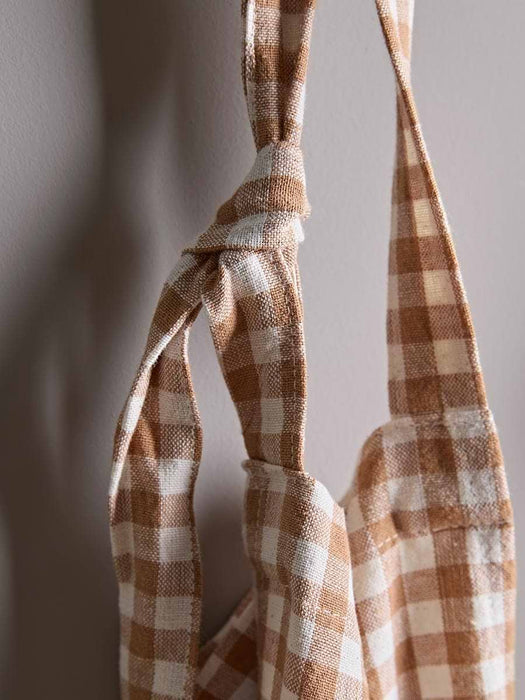 Classic Cotton Apron - Natural Check