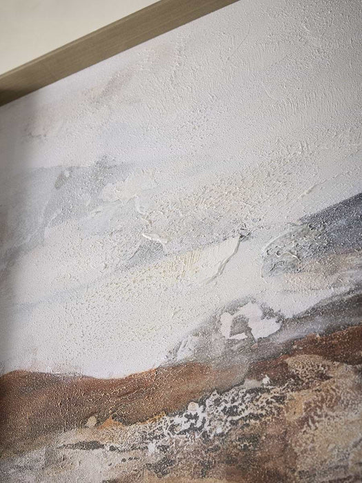 Framed Hand Painted Wild Landscape Canvas