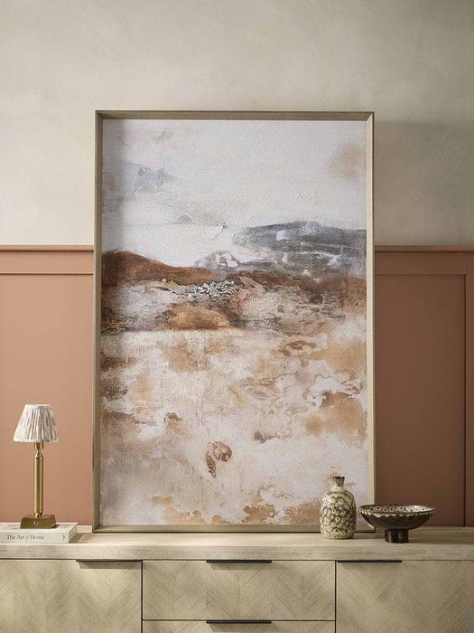 Framed Hand Painted Wild Landscape Canvas