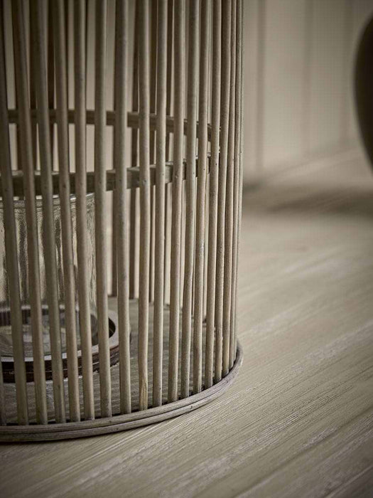 Cylindrical Wicker Lantern