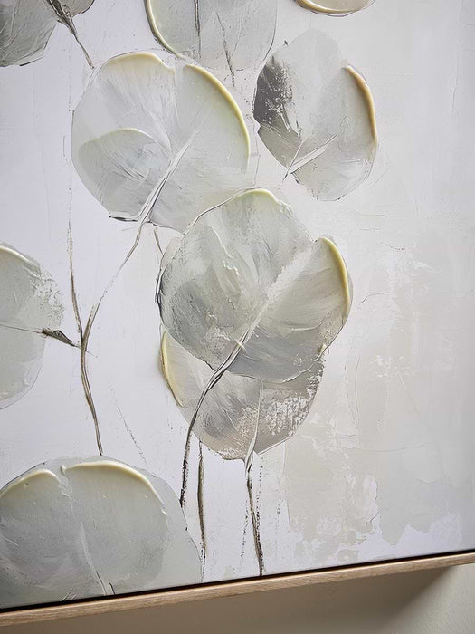 Framed Hand Painted Eucalyptus Canvas