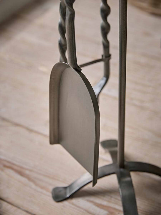 Pewter Hand Turned Fireside set