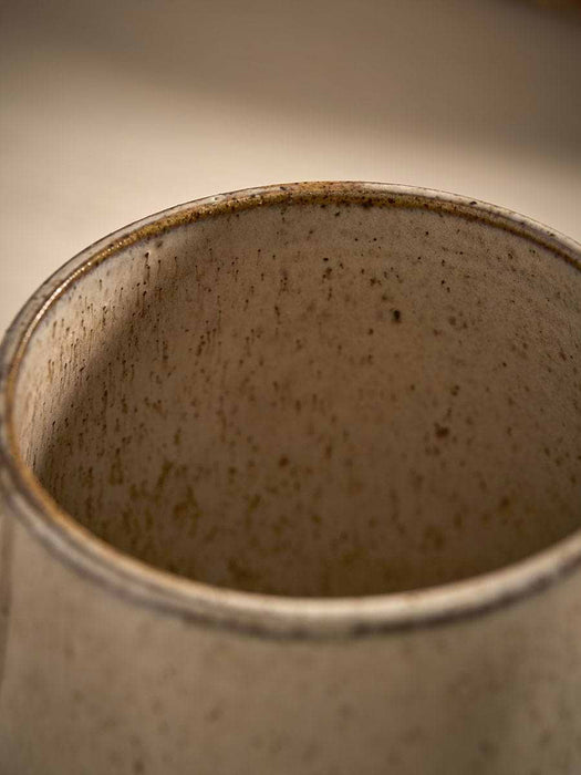 Four Speckled Glazed Mugs