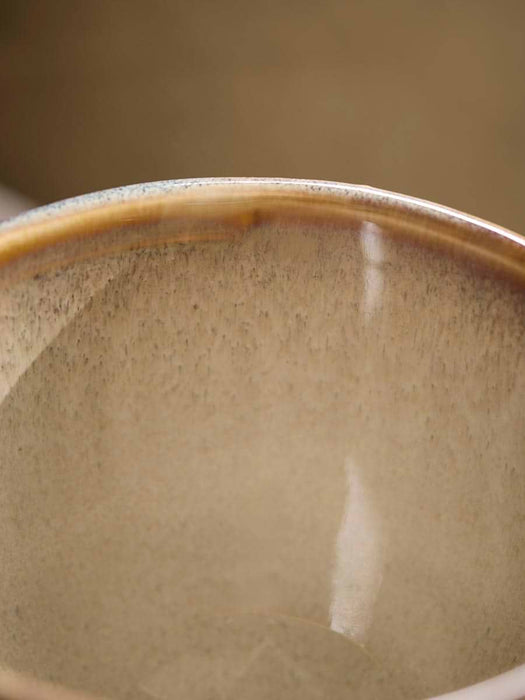 Four Organic Ridged Mugs