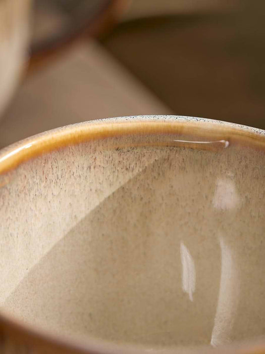 Four Organic Ridged Mugs