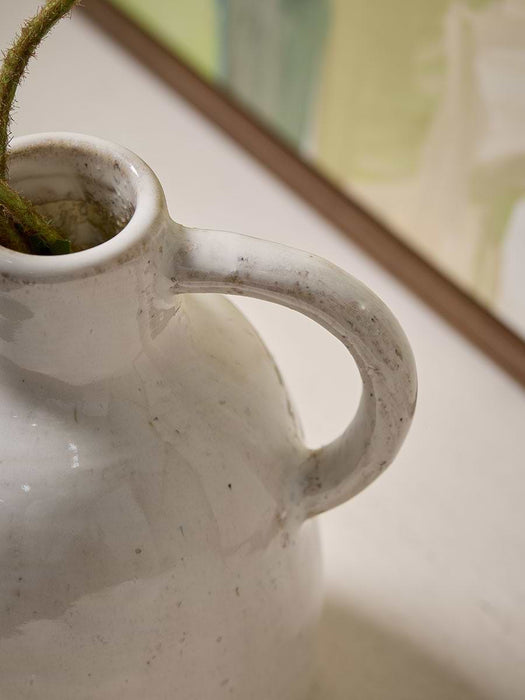 Ceramic Handled Bottle Vase