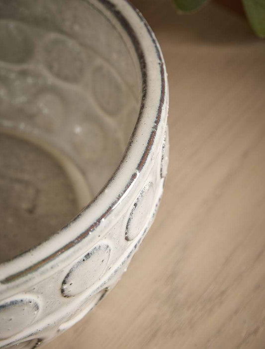 Dotted Embossed Ceramic Bowl