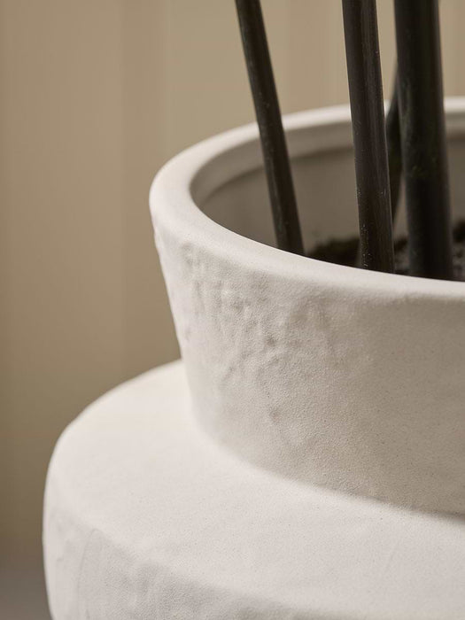 Faux Potted Eucalyptus In Ceramic Pot