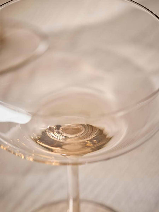 Four Golden Champagne Coupes