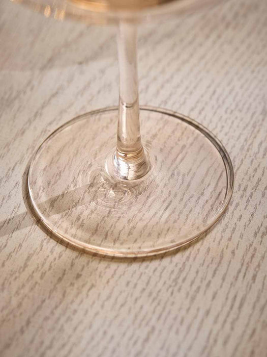 Four Golden Champagne Coupes