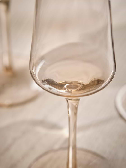 Four Golden Champagne Coupes