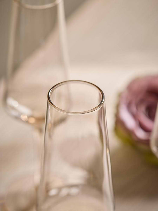 Four Golden Champagne Flutes