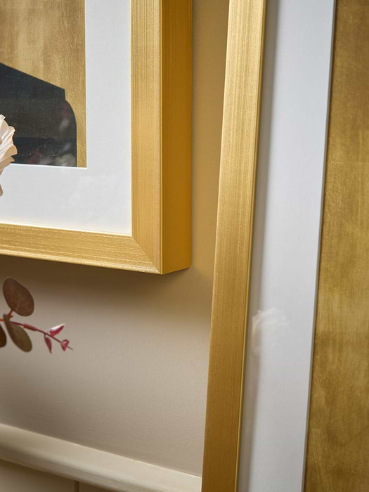 Two Framed Bright Floral Prints