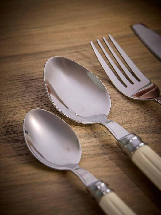 Twenty Four Piece Cutlery Set - Cream Inlay