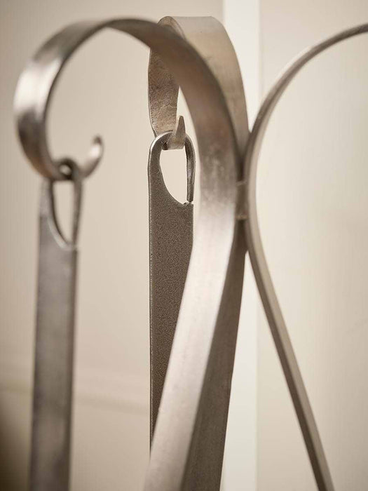 Pewter Three Piece Fireside Set