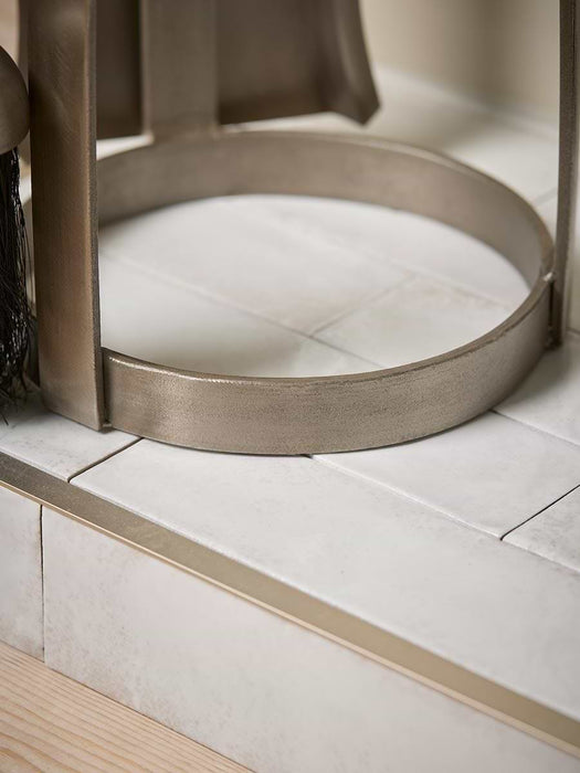 Pewter Three Piece Fireside Set
