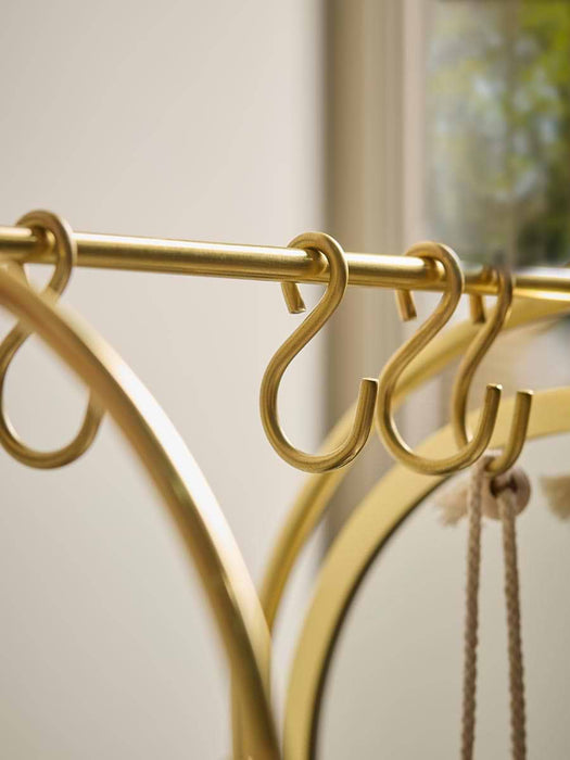 Gold Vanity Organiser With Mirror