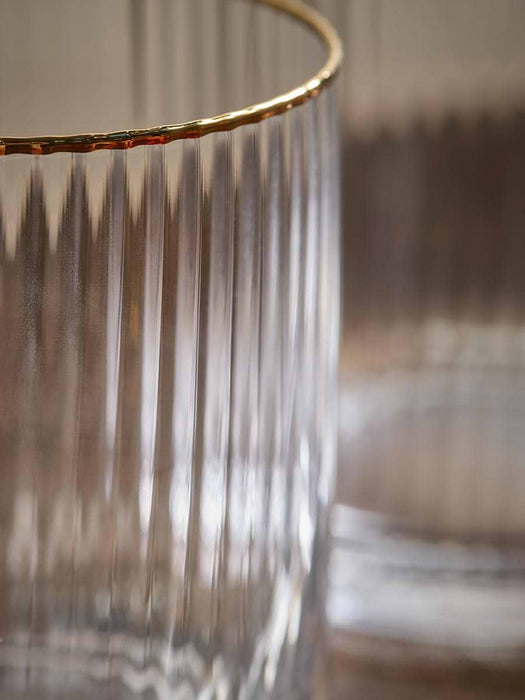 Four Gold Rim Tumblers