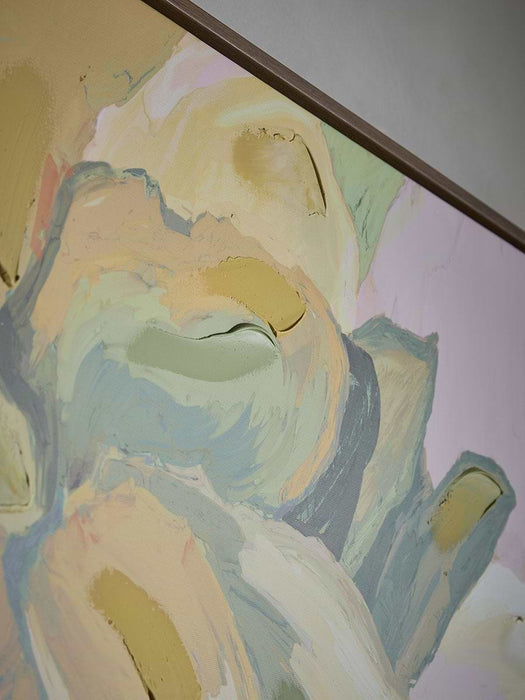 Framed Bold Abstract Floral Canvas