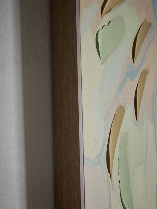 Framed Bold Abstract Floral Canvas