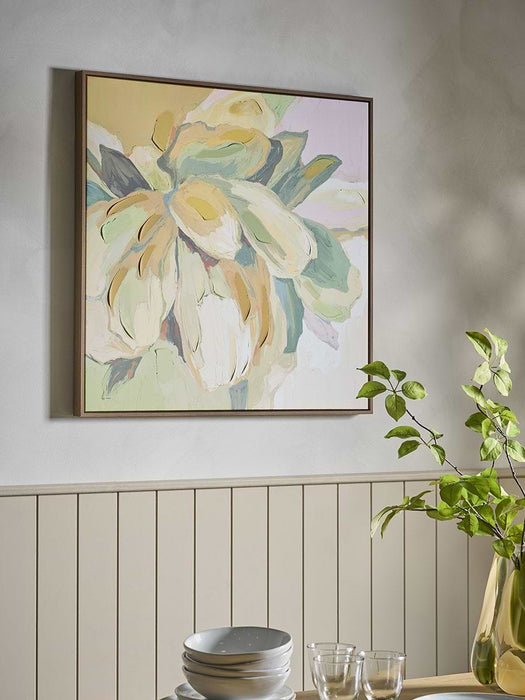 Framed Bold Abstract Floral Canvas