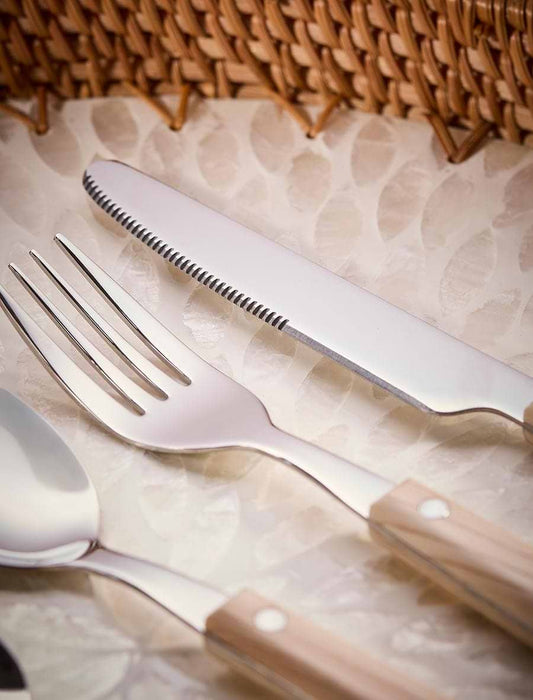 Sixteen Piece Cutlery Set- Wooden Handles