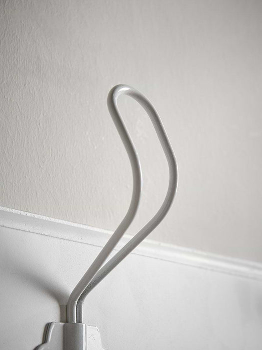 White Washed Metal Hook Rack- Small