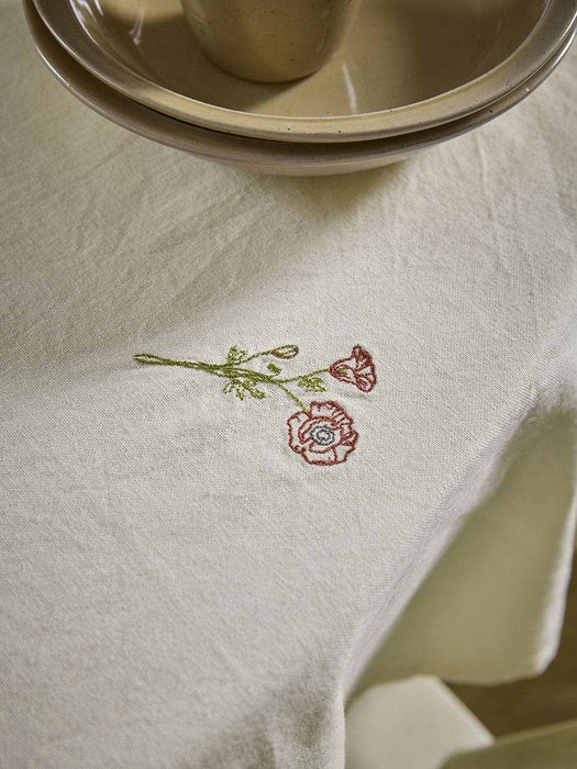 Floral Embroidered Table Cloth