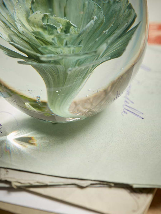 Trapped Flower Paperweight