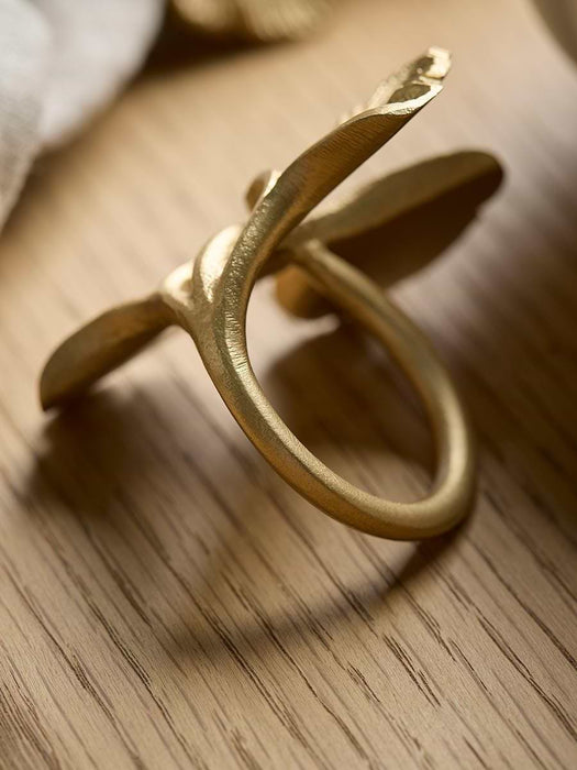 Four Ginko Napkin Rings