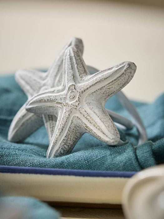 Four Starfish Napkin Rings