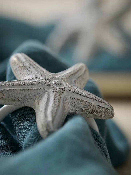 Four Starfish Napkin Rings