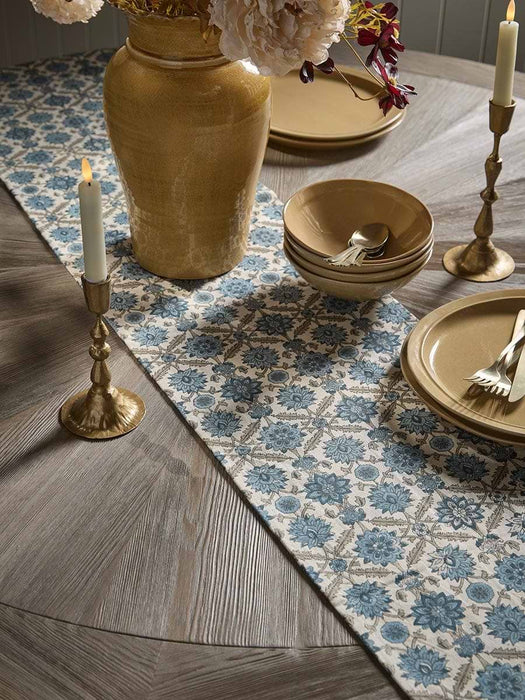 Floral Block Print Runner