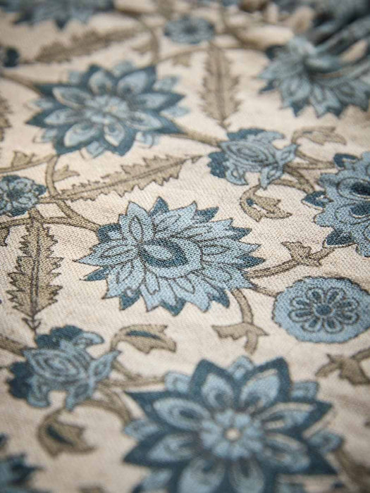 Four Floral Block Print Placemats