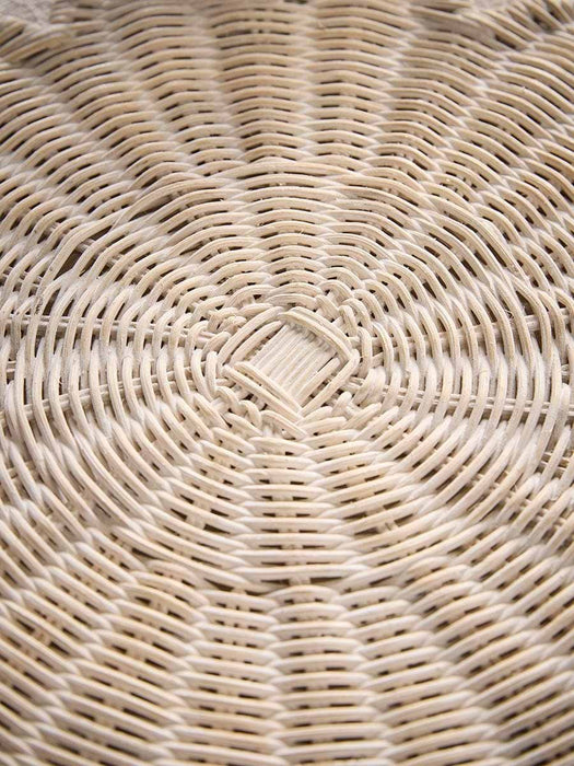 Two Rattan Scalloped Placemats