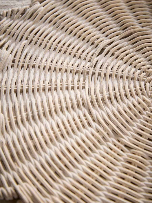 Two Rattan Scalloped Placemats
