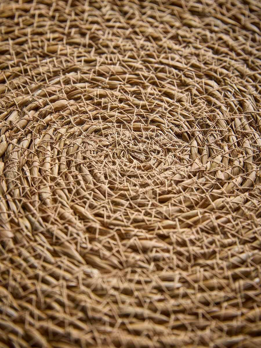 Four Round Hogla Grass Placemats