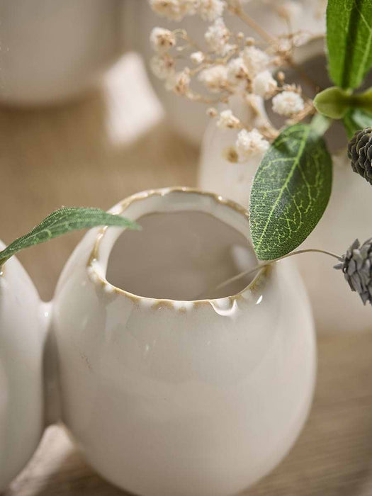 Egg Circle Vase - Cream