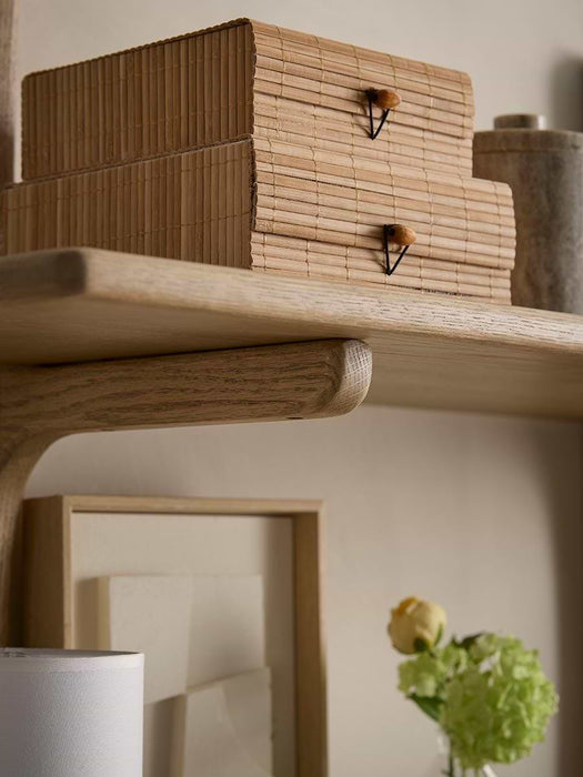 Washed Oak Triple Shelf