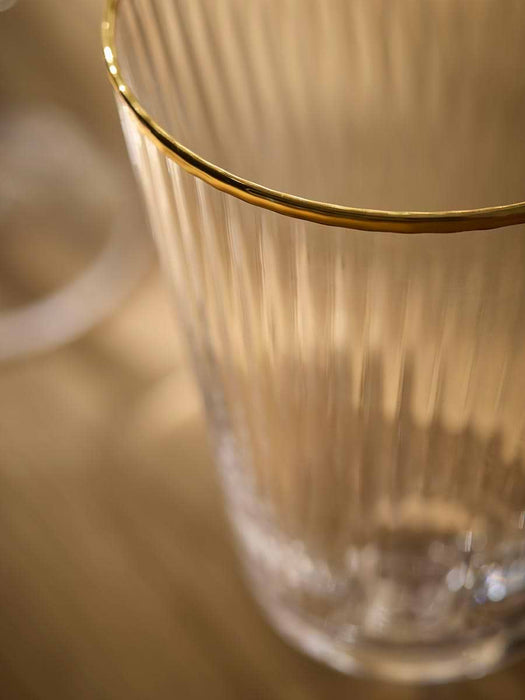 Four Gold Rim Tumblers