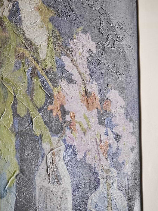 Framed Textured Flower Canvas