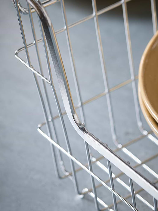 Grey Wire Storage Basket- Medium