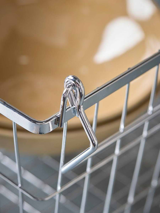 Grey Wire Storage Basket- Medium