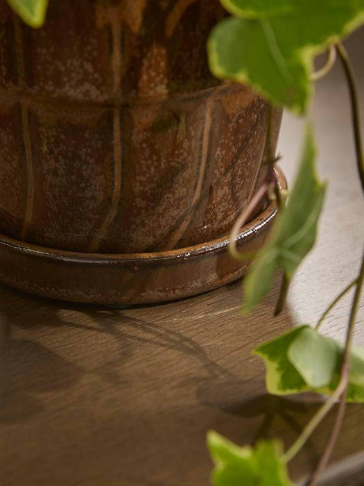 Three Lattice Glazed Planters