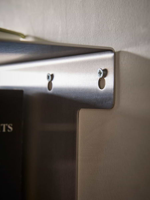 Brushed Silver Shelf