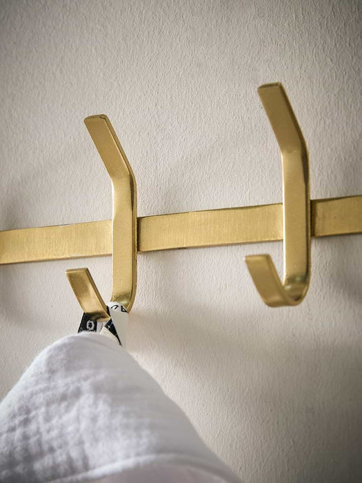 Angular Brushed Gold Hooks