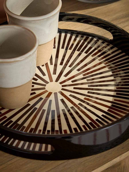 Two Patterned Trays