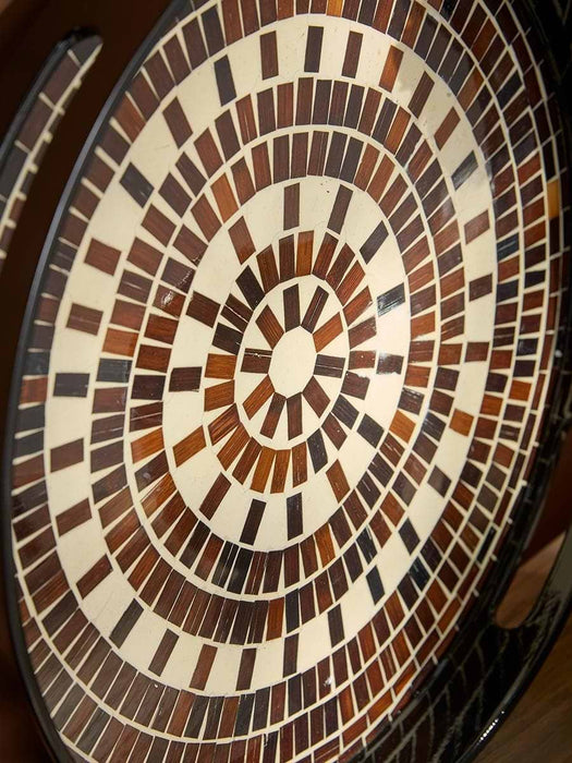 Two Patterned Trays